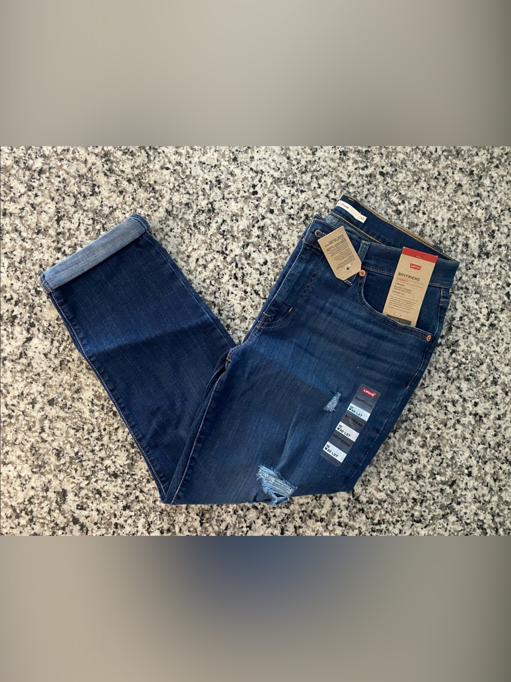 Levi's Men’s Dark Wash Slim Straight Jeans